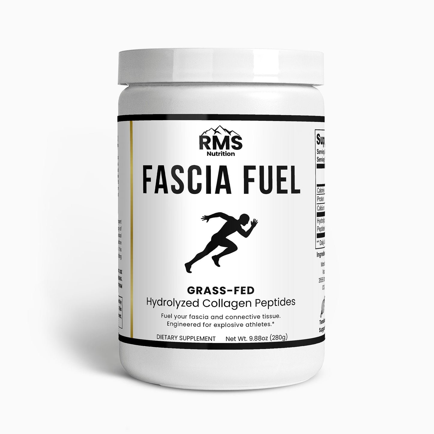 RMS Nutrition Fascia Fuel Grass-Fed Hydrolyzed Collagen Peptides for athletes