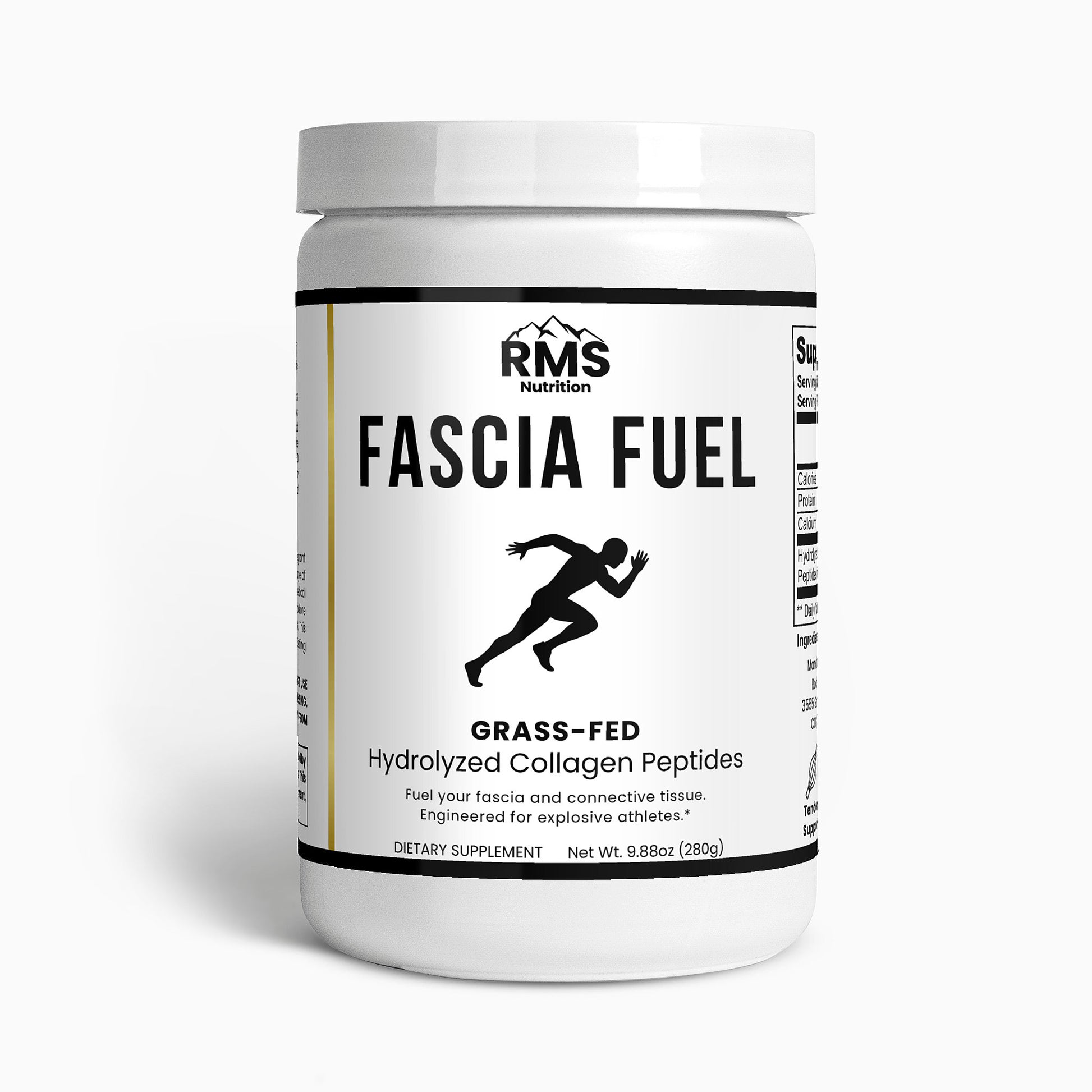 RMS Nutrition Fascia Fuel Grass-Fed Hydrolyzed Collagen Peptides for athletes