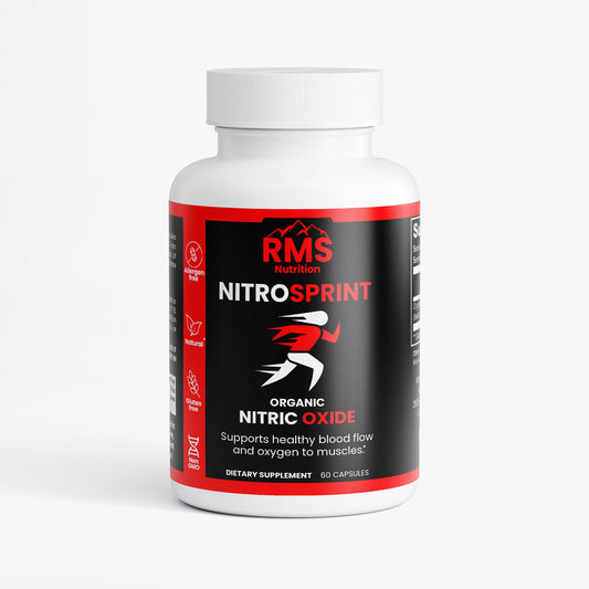 NitroSprint Nitric Oxide Booster supplement for sprinters and track athletes - RMS Nutrition