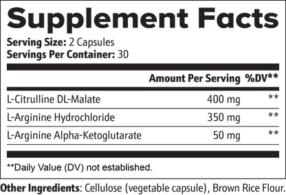 Sprint Recovery supplement facts label with full ingredient dosage information