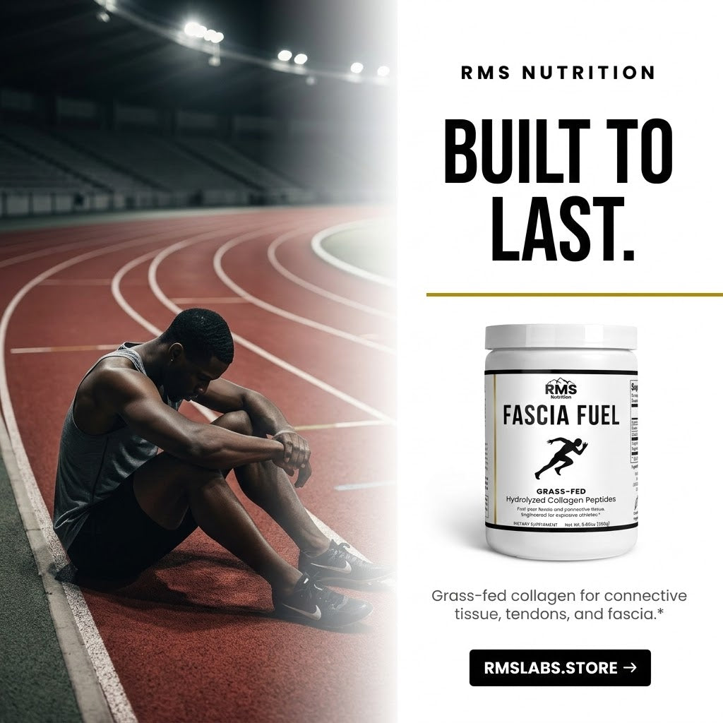 Fascia Fuel collagen for connective tissue tendons and fascia support for sprinters